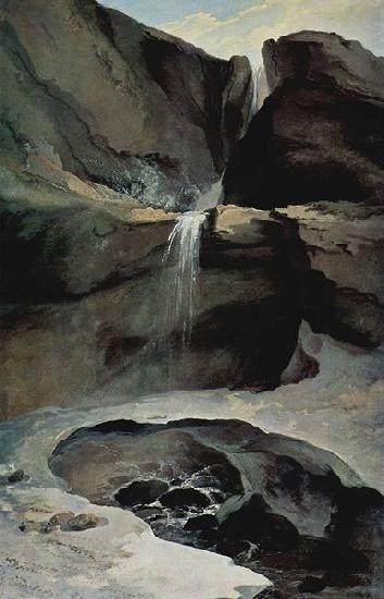 Caspar Wolf Der Geltenbachfall im Winter